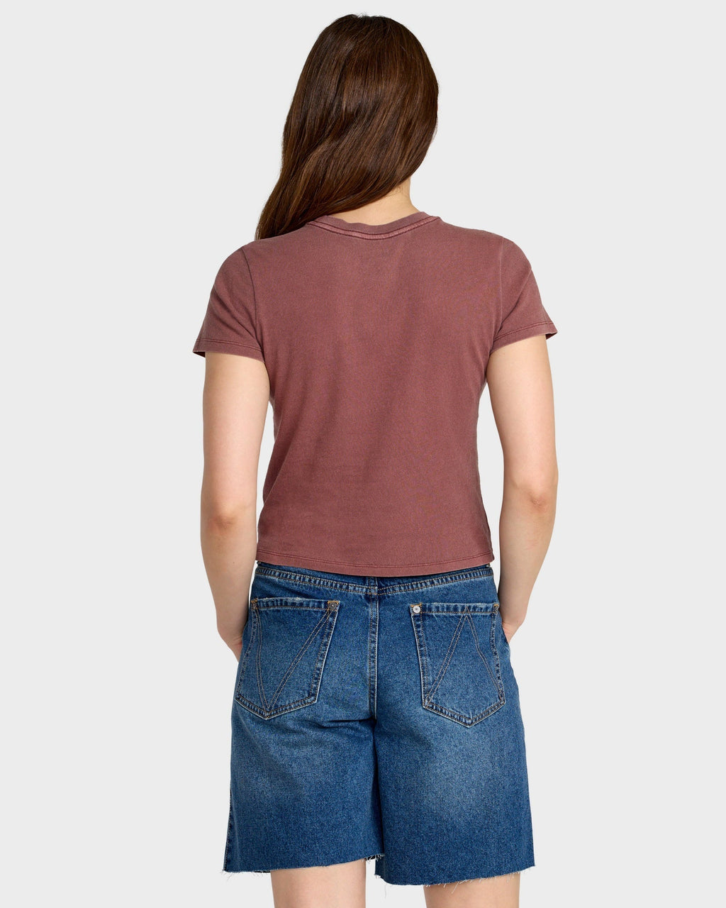 RVCA Women's Forever Tee - Terra Brown - back