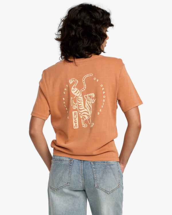 RVCA Women's Daily Tee - Pumpkin - back