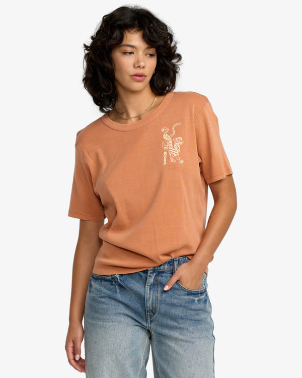 RVCA Women's Daily Tee - Pumpkin - front