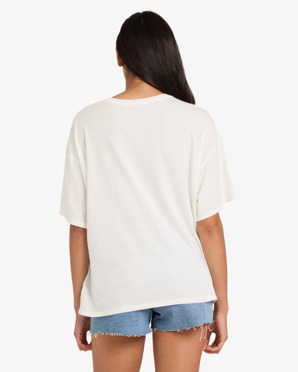 RVCA Women's Baggie Tee II - Vintage White - back