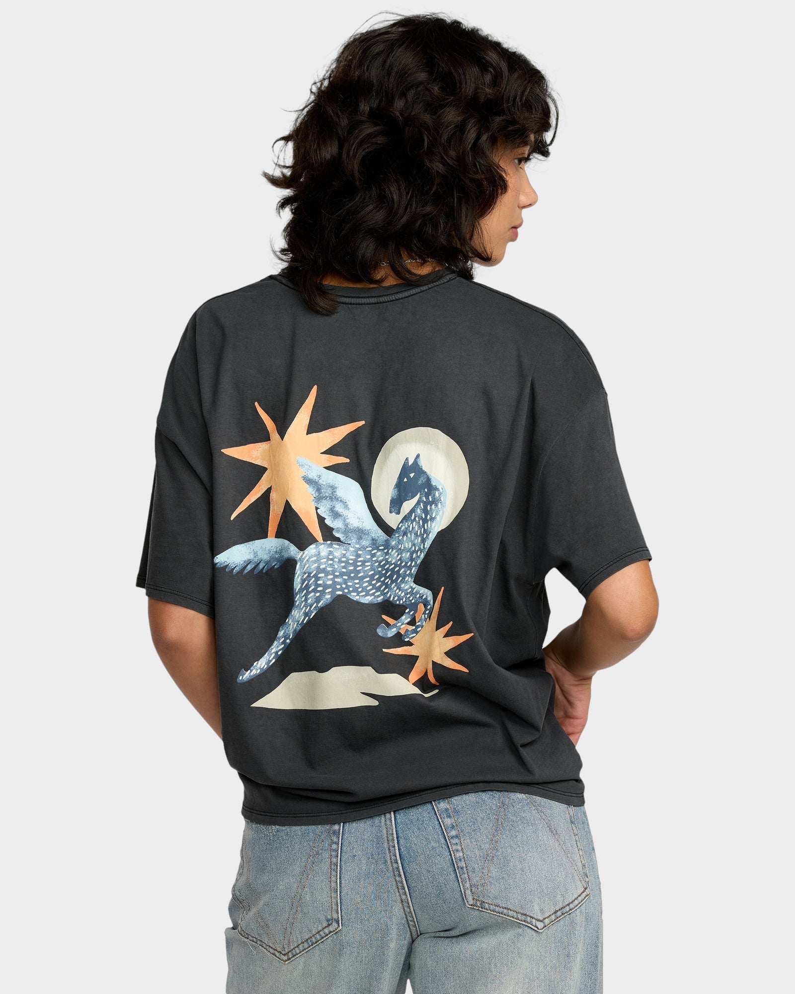 RVCA Baggie Tee II - Washed Black - back