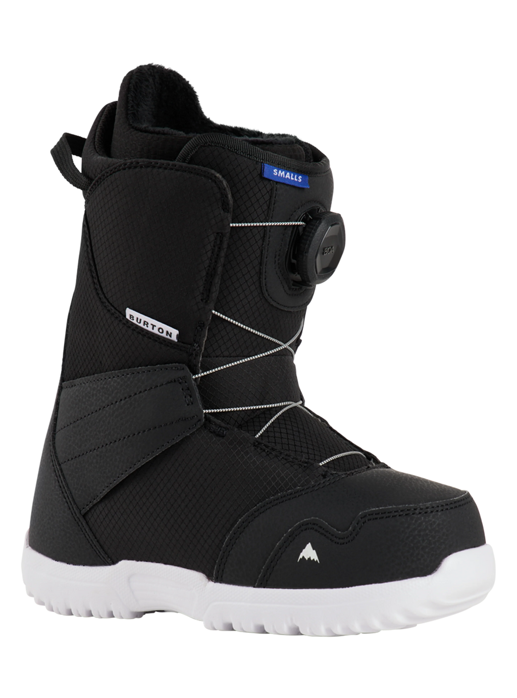 Burton Kids' Smalls BOA Snowboard Boots in Black - outside profile