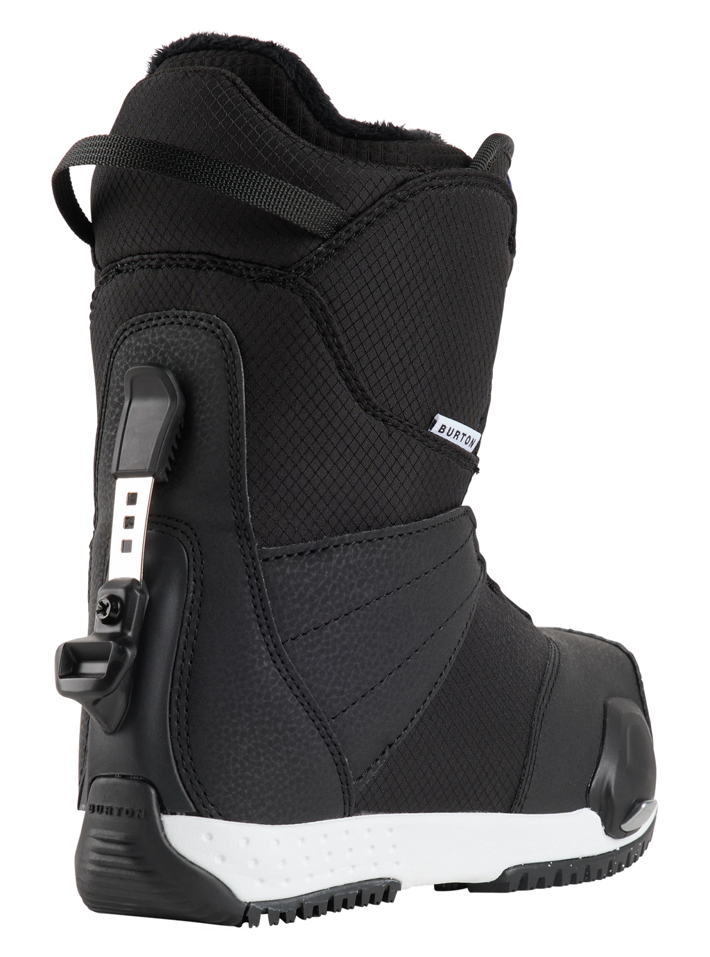 Burton Kids' Smalls Step On Snowboard Boots in Black - rear three-quarter