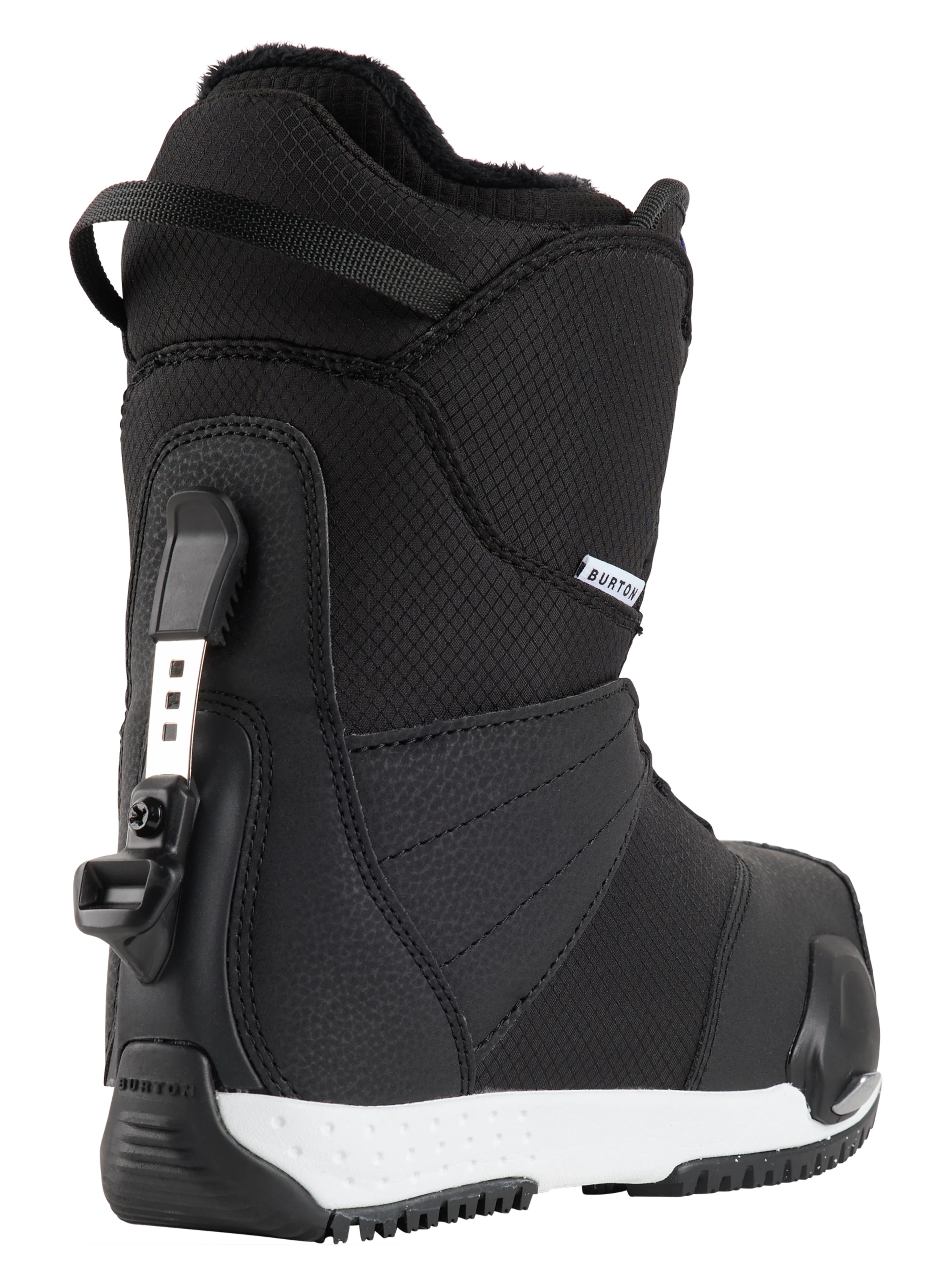 Burton Kids' Smalls Step On Snowboard Boots in Black - rear three-quarter