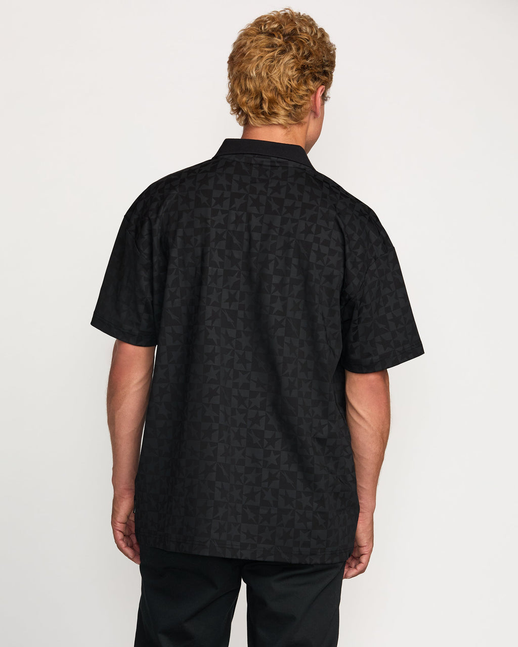 Billabong Black Star Surf Club Polo - Black - Back