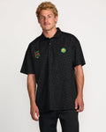 Billabong Black Star Surf Club Polo - Black - Front