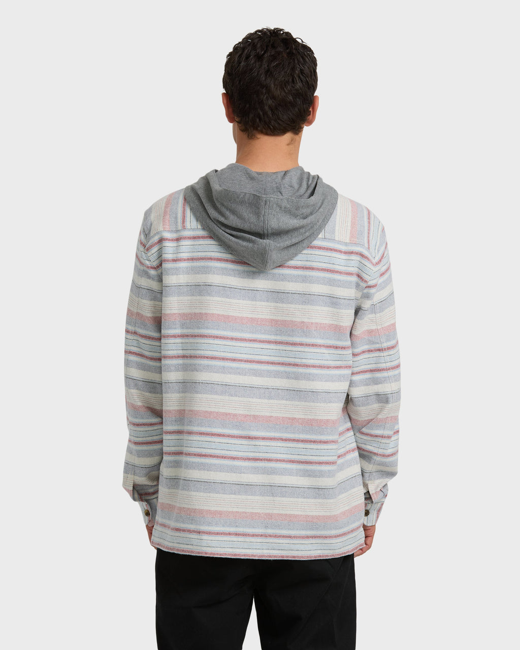 Billabong Baja Long Sleeve Flannel Shirt Off White back