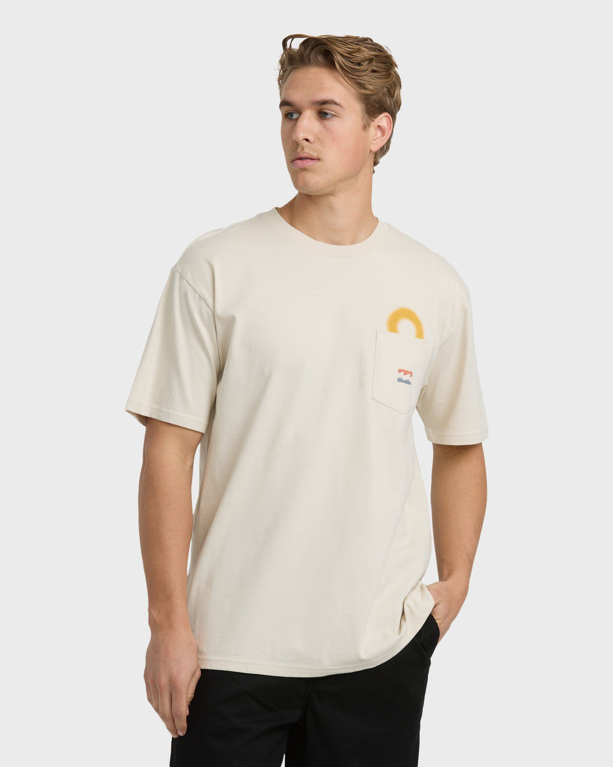 Billabong Eclipse Short Sleeve T-Shirt - Chino - Front