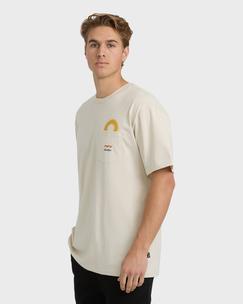 Billabong Eclipse Short Sleeve T-Shirt - Chino - Detail