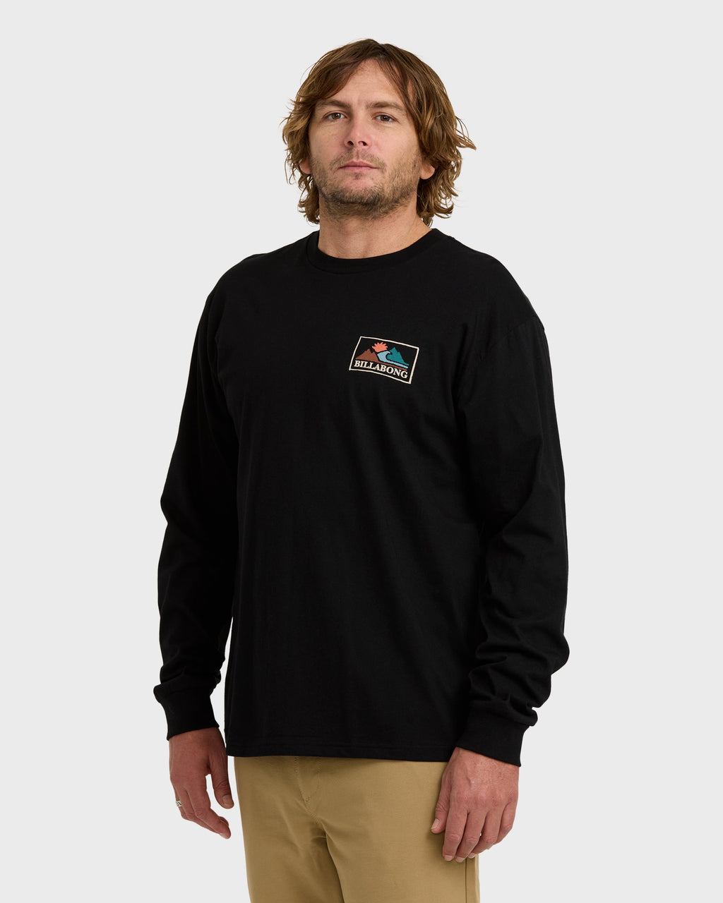 Billabong A/Div Range Long Sleeve T-Shirt - Black - Detail