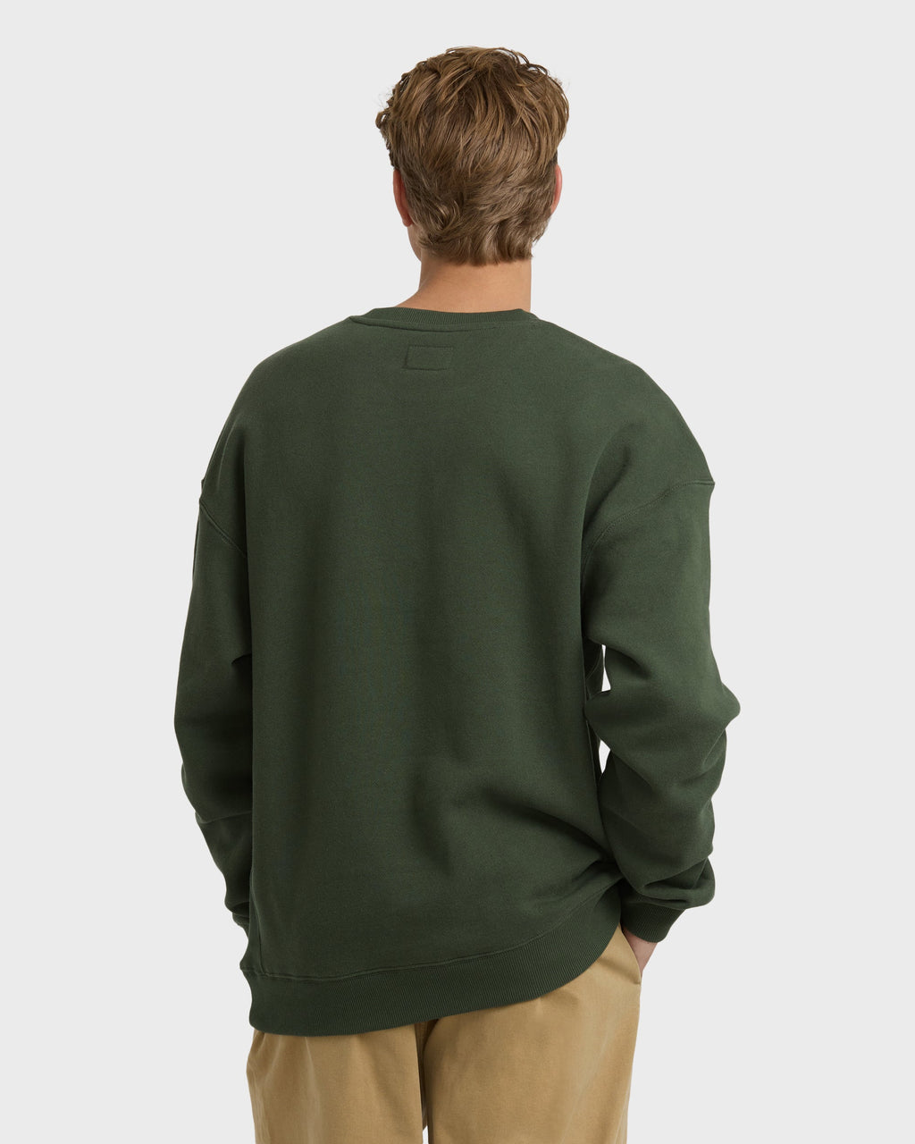 Billabong Fort Garage Crewneck Sweatshirt - Olive - Back