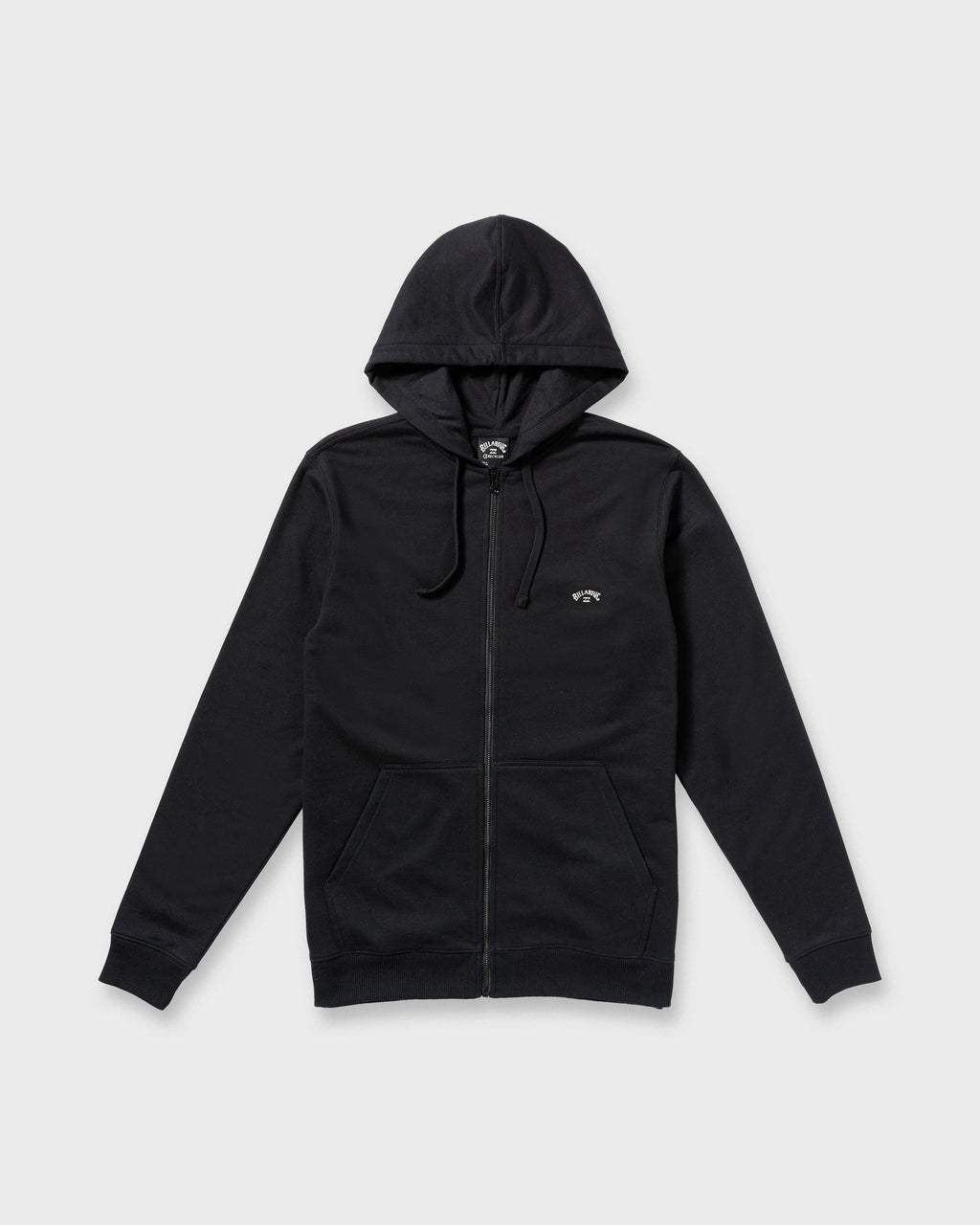 Billabong All Day Zip Front Hoodie Black flat lay