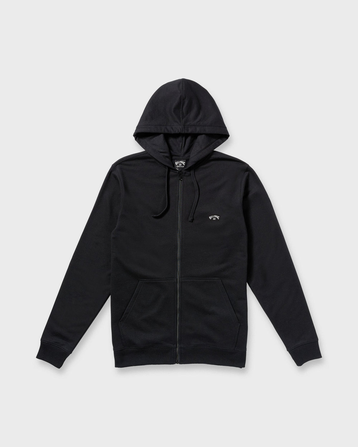 Billabong All Day Zip Front Hoodie Black flat lay