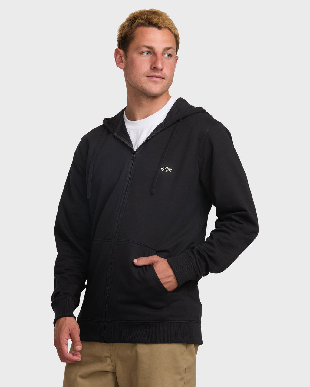 Billabong All Day Zip Front Hoodie Black front
