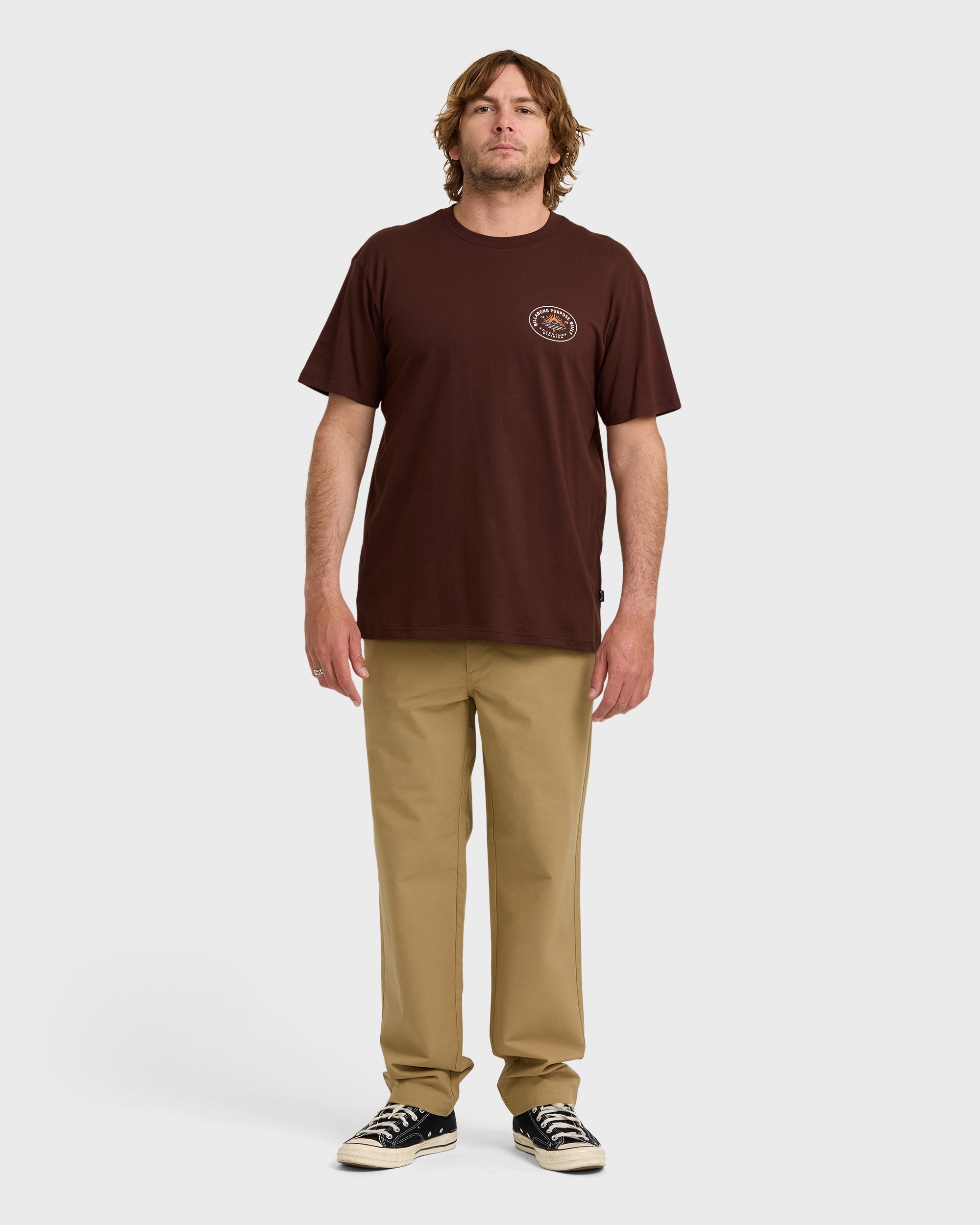 Billabong A/Div Sierras Short Sleeve T-Shirt in Wine