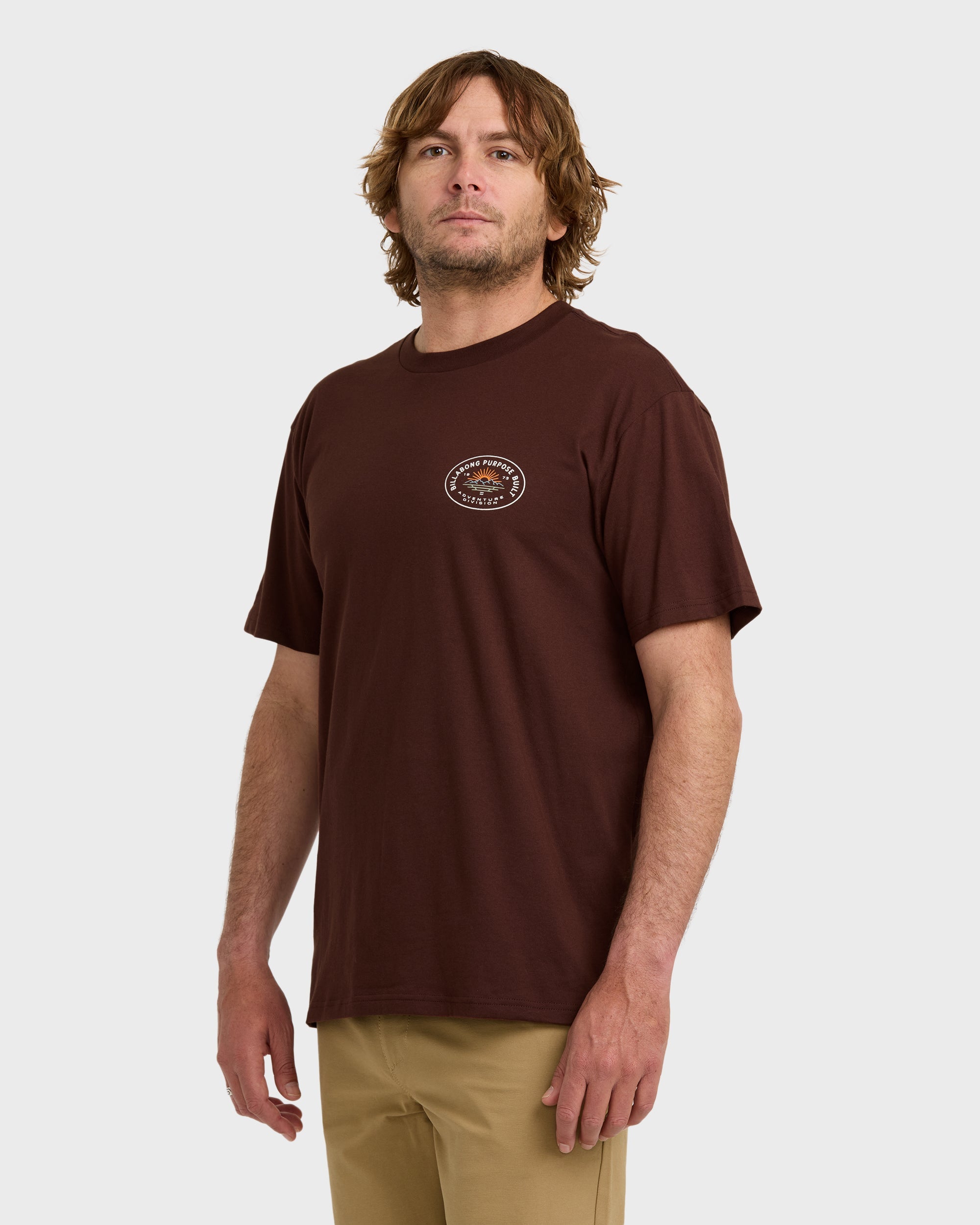 Billabong A/Div Sierras Short Sleeve T-Shirt in Wine