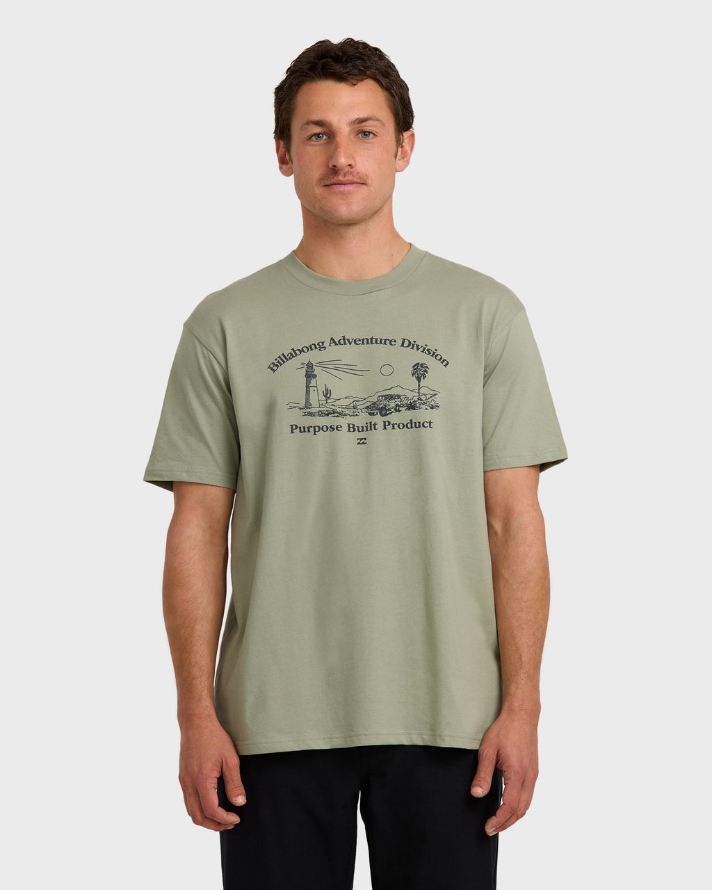 Billabong A/Div Scenic Route Short Sleeve T-Shirt - Seagrass - Front