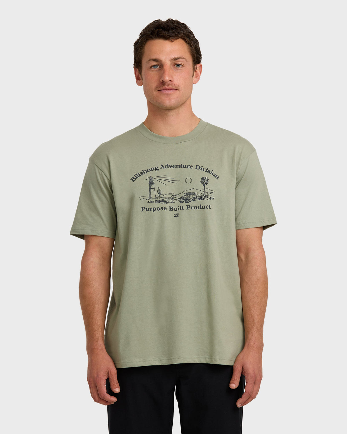 Billabong A/Div Scenic Route Short Sleeve T-Shirt - Seagrass - Front