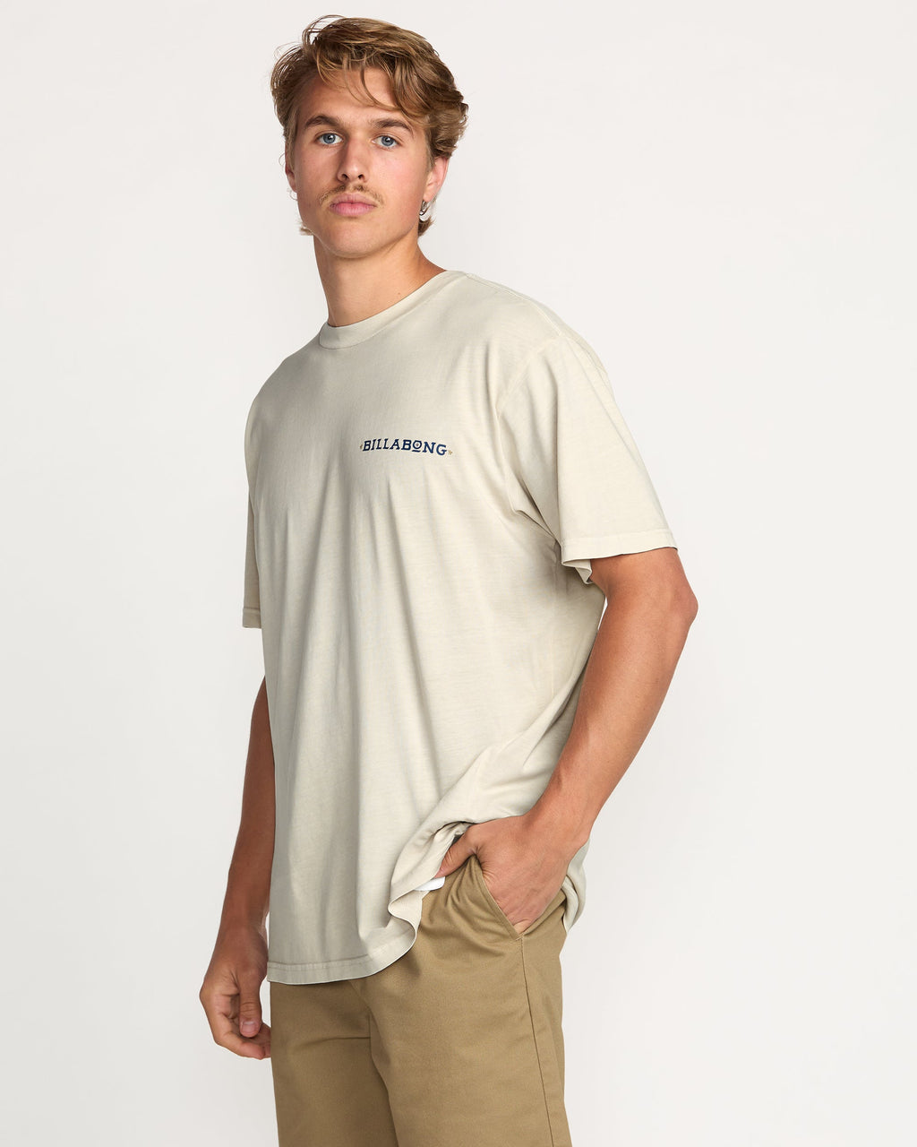 Billabong Paise Haze Premium Wave Wash Pocket T-Shirt - Chino - Detail
