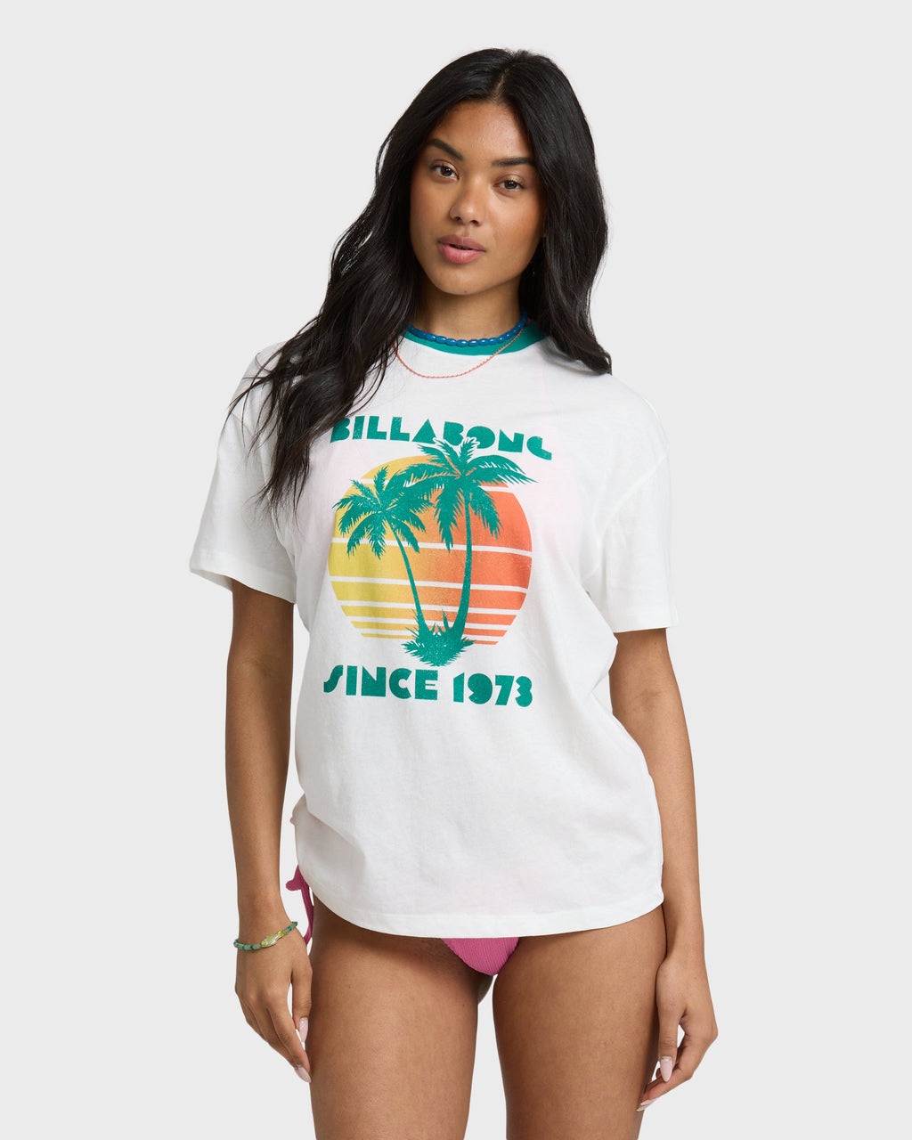 Billabong My Beach Club Tee - Salt Crystal front