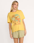 Billabong Women's Trouble In Paradise Tee - Fresh Squeezed - front