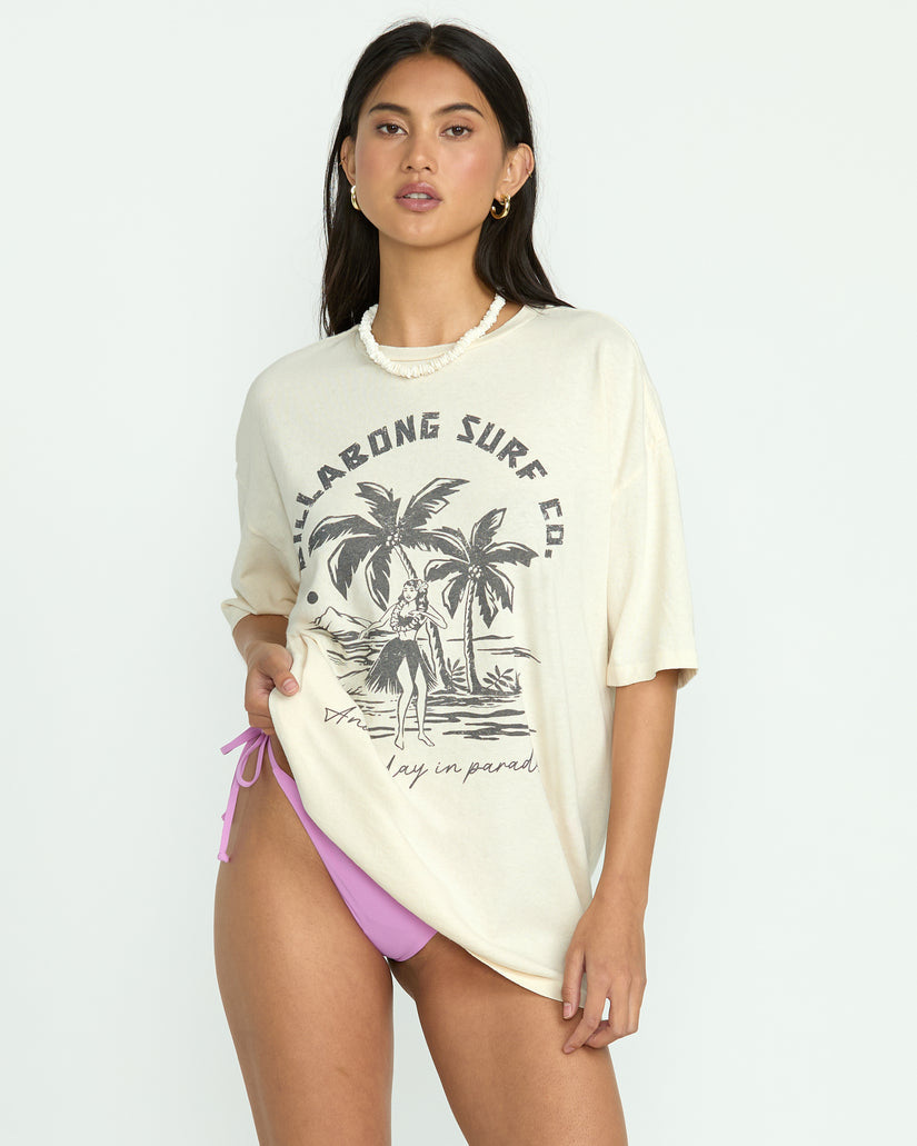 Billabong Women's This Is Tropical Tee - Whitecap - front