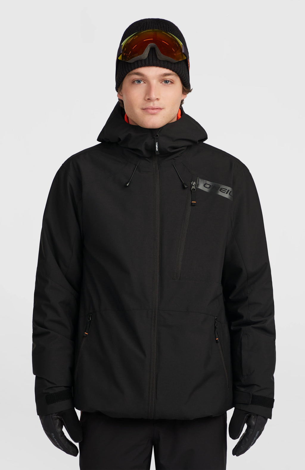 O'Neill Men's FWC'Cruz Snow Jacket - Black Out, front view