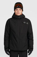 O'Neill Men's FWC'Cruz Snow Jacket - Black Out, front view