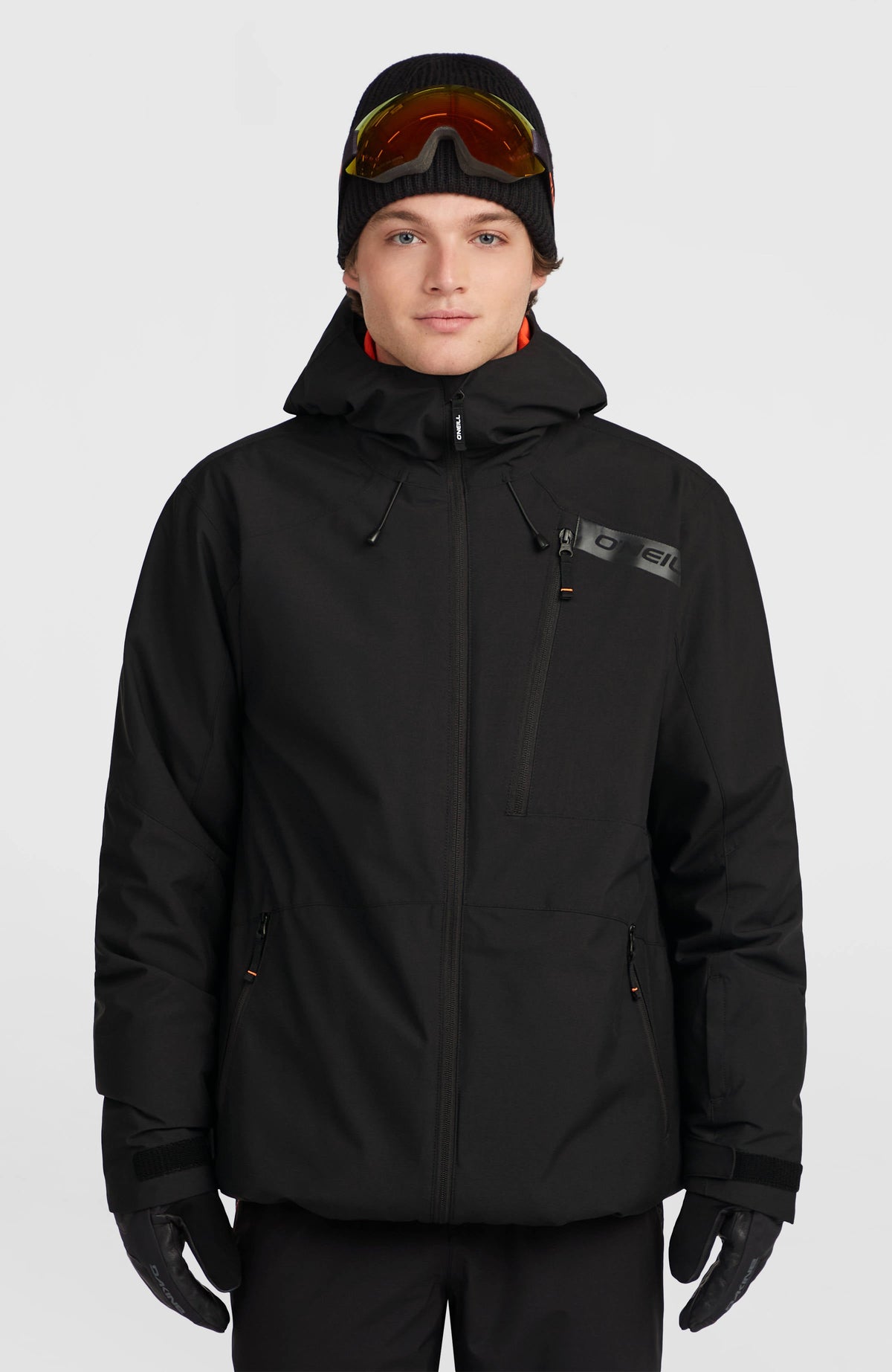 O'Neill Men's FWC'Cruz Snow Jacket - Black Out, front view