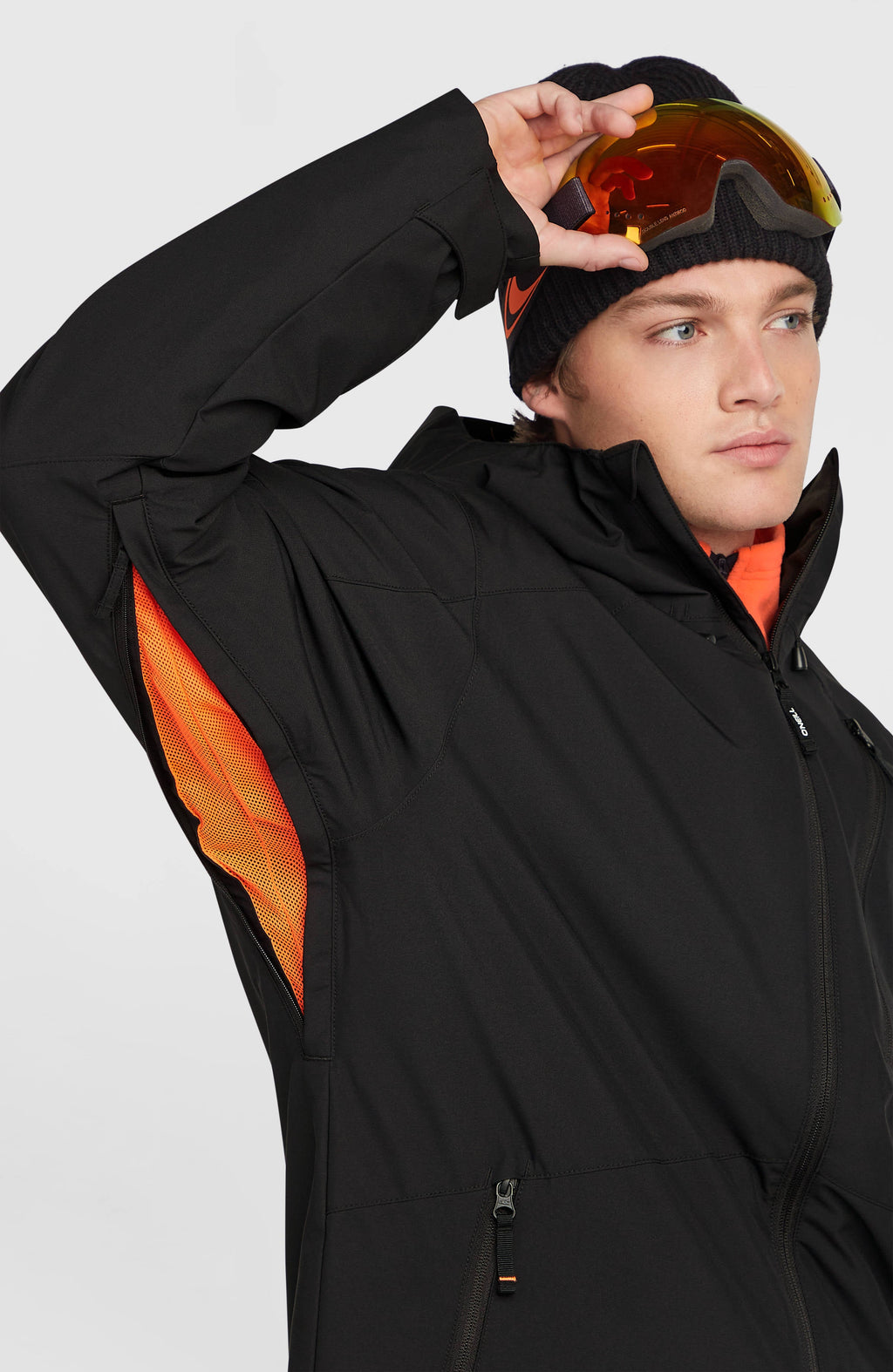 O'Neill Men's FWC'Cruz Snow Jacket - Black Out, detail view