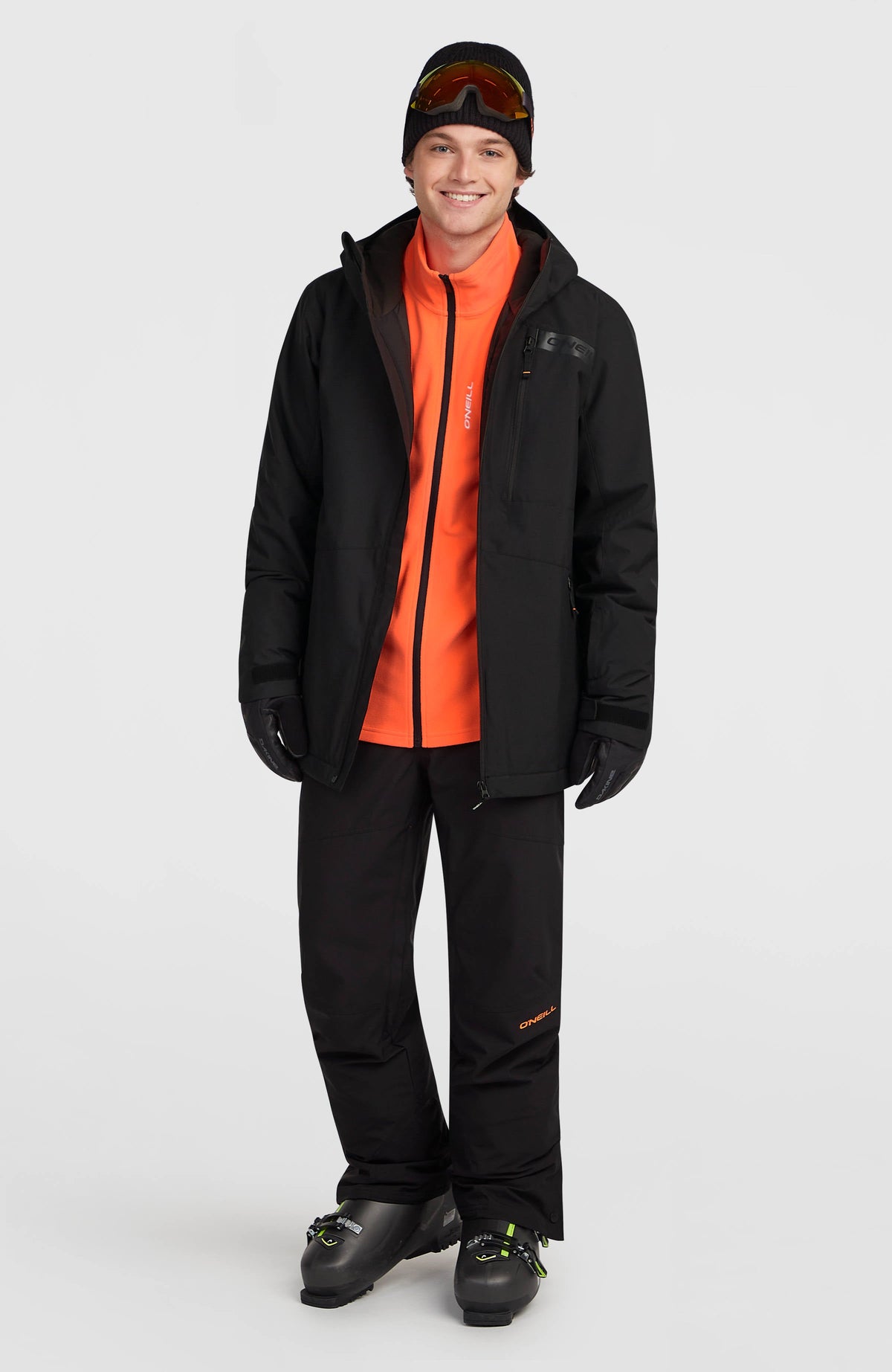 O'Neill Men's FWC'Cruz Snow Jacket - Black Out, full-length view