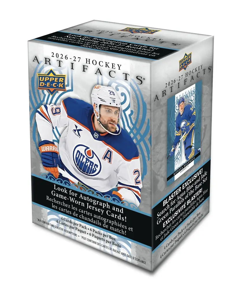 Upper Deck 2026-27 Artifacts Hockey Blaster Box - front