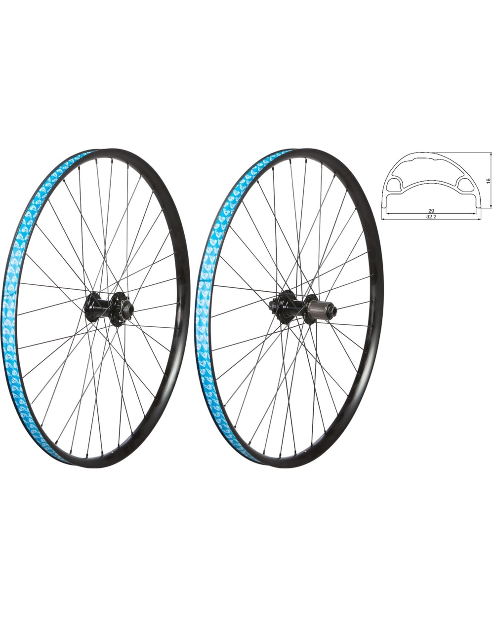49North 26" Rim & Disc Front Wheel (Freewheel/Nutted)