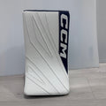CCM EFLEX 7 Goalie Blocker Senior - WHITE/NAVY, front view