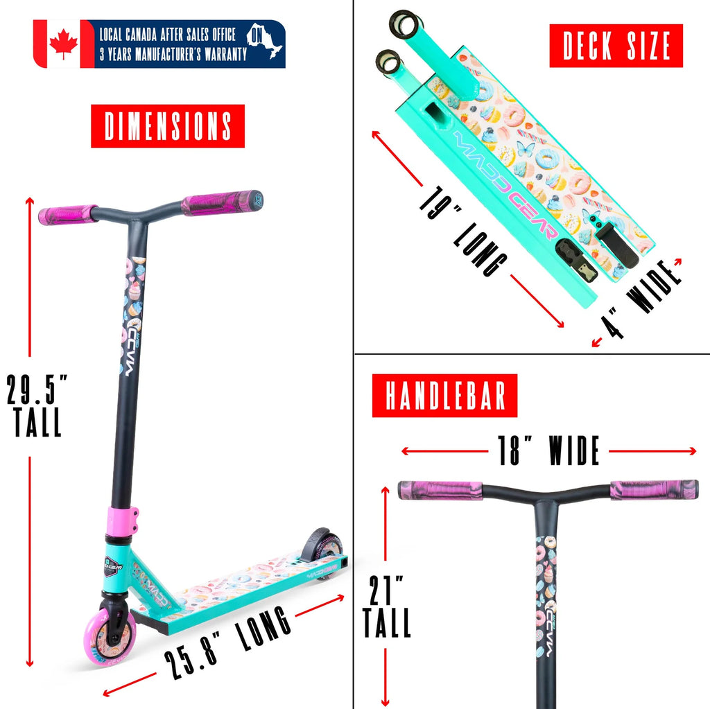 Madd Gear MG2 Obsidian Pro Stunt Scooter - Sugar Rush