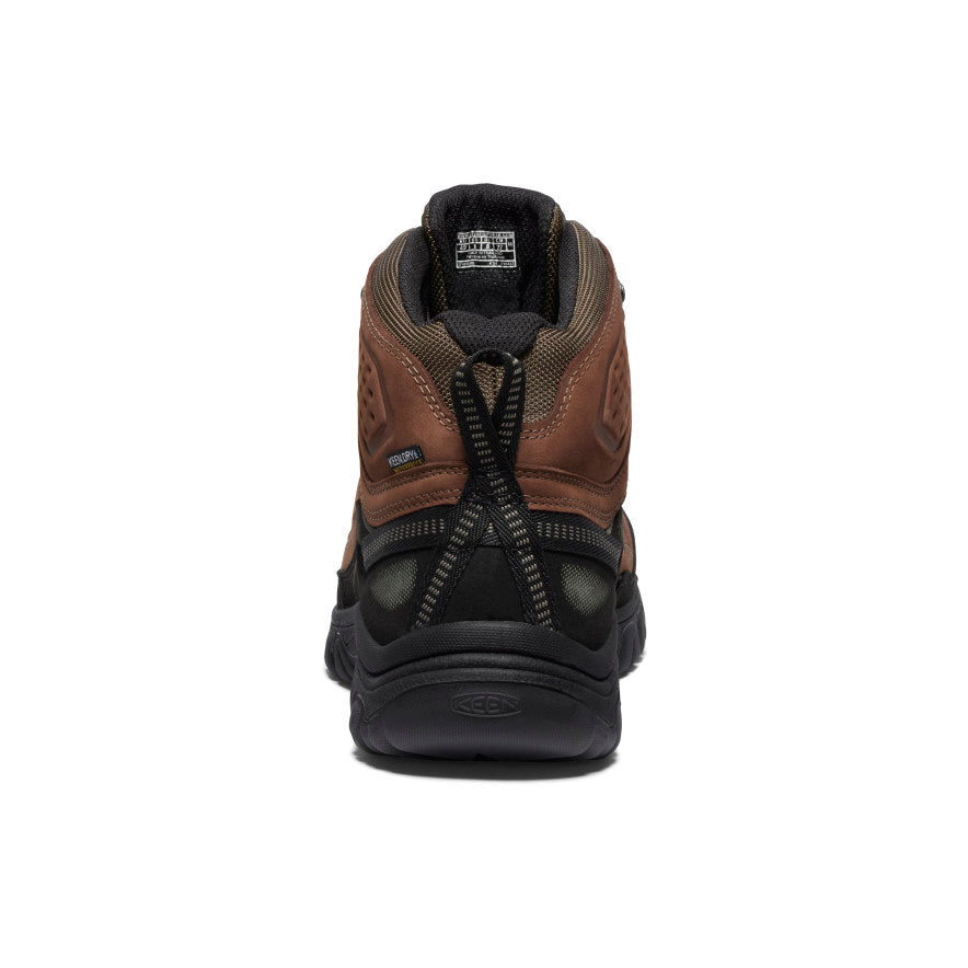 Keen Men's Targhee IV Mid Waterproof Wide Bison/Black top