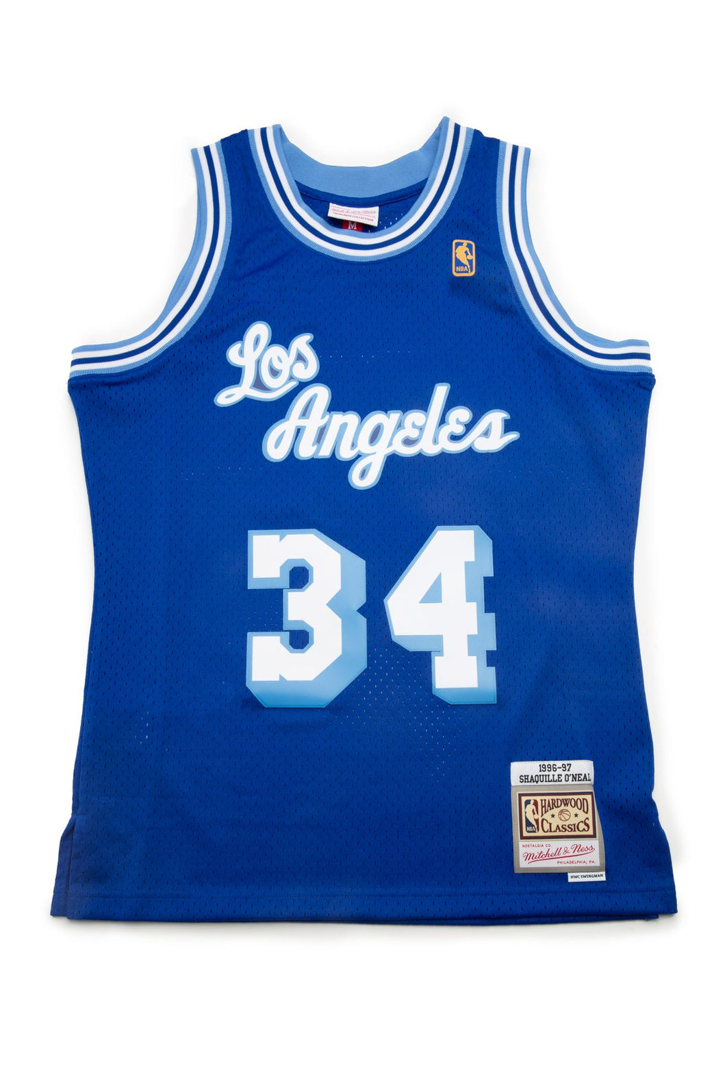 Mitchell & Ness Los Angeles Lakers Shaquille O'Neal 1996 Hardwood Classics Swingman Jersey