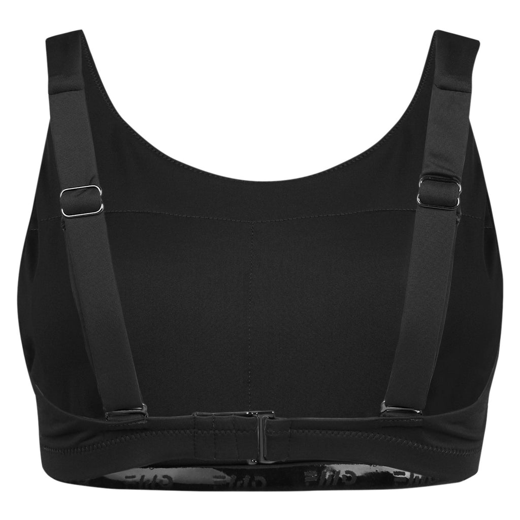 FWD Women's High Neck Swim Top, Jet Black, back