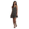 Ripzone Samara Slip Dress - Black Floral - front