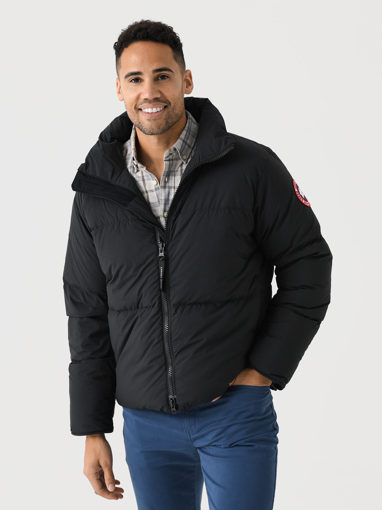 Canada Goose Lawrence Puffer Jacket in Black, front