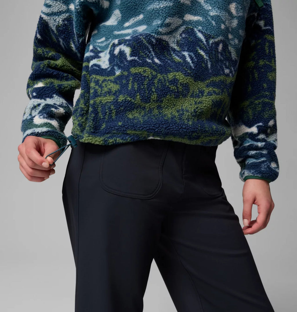 Columbia Women's Helvetia II Printed Cropped Half Snap Fleece Pullover