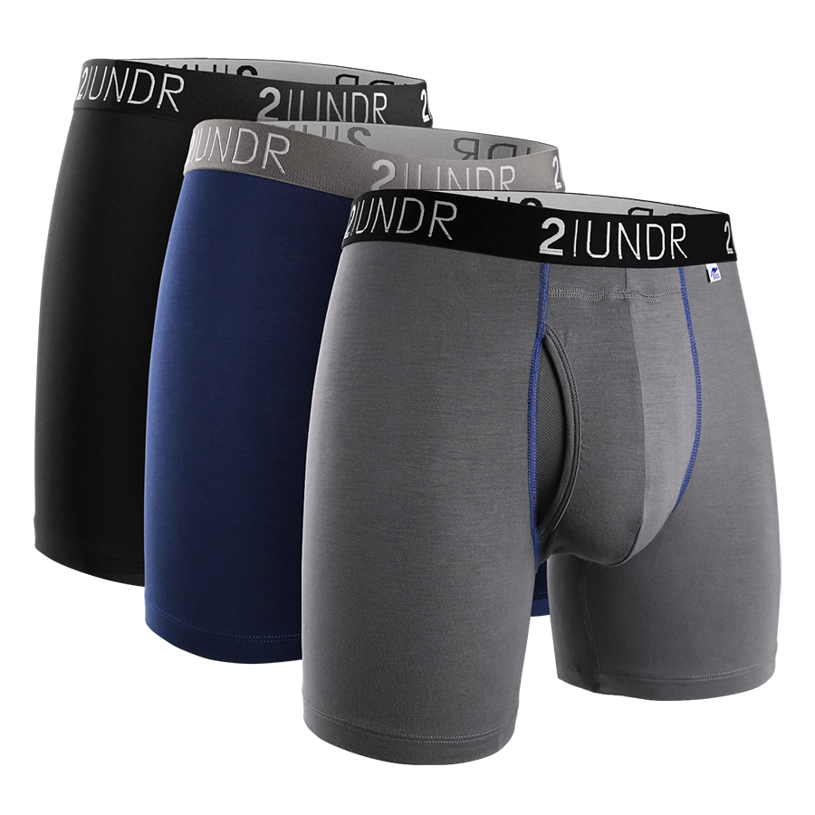 2UNDR Swing Shift 6" Boxer Brief 3 Pack