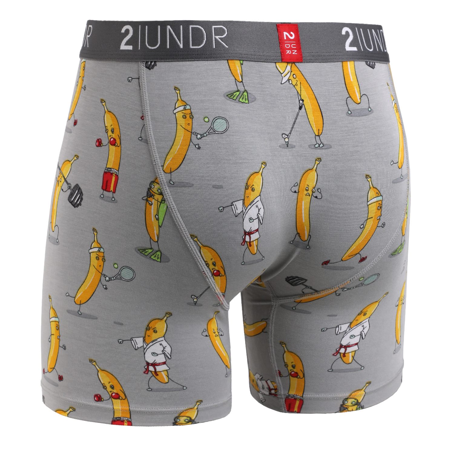 Swing Shift Boxer Brief- Banathlete Grey
