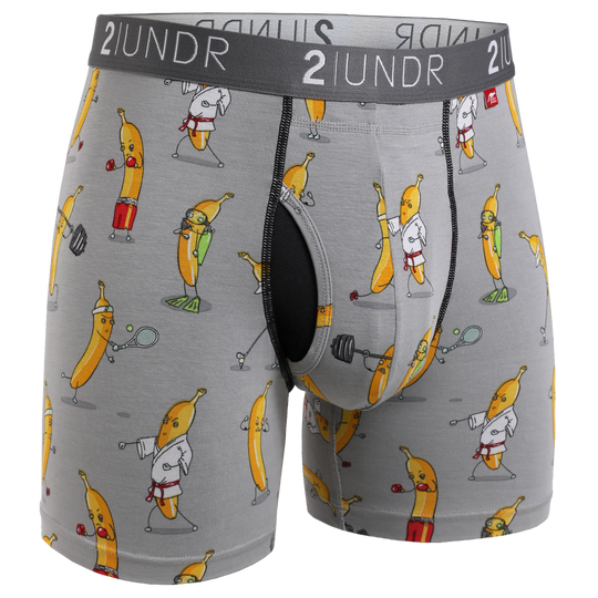 Swing Shift Boxer Brief- Banathlete Grey