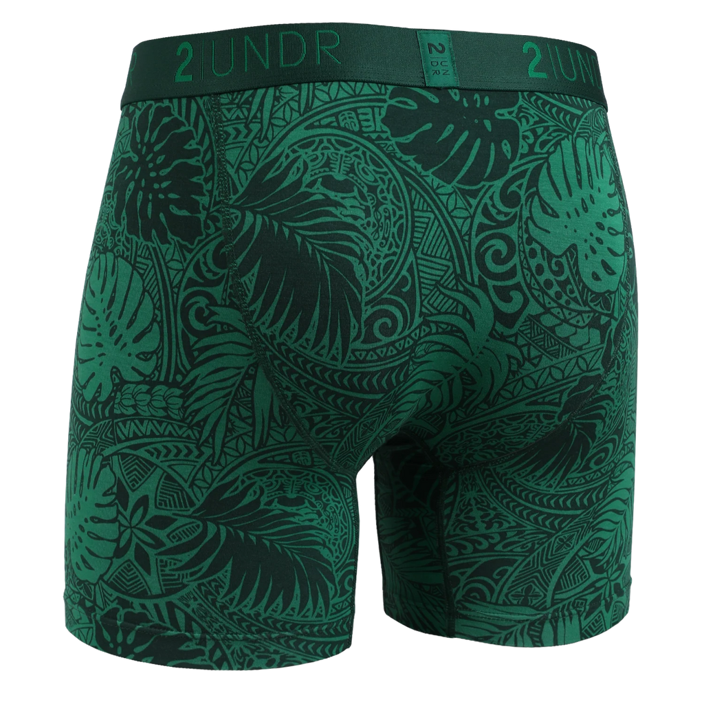 2UNDR Swing Shift Boxer Brief Coastal Green back