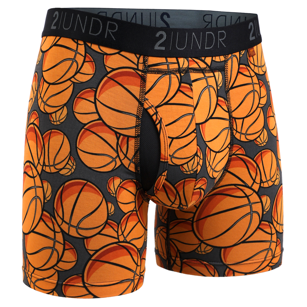 2UNDR Swing Shift Boxer Brief Hoops front