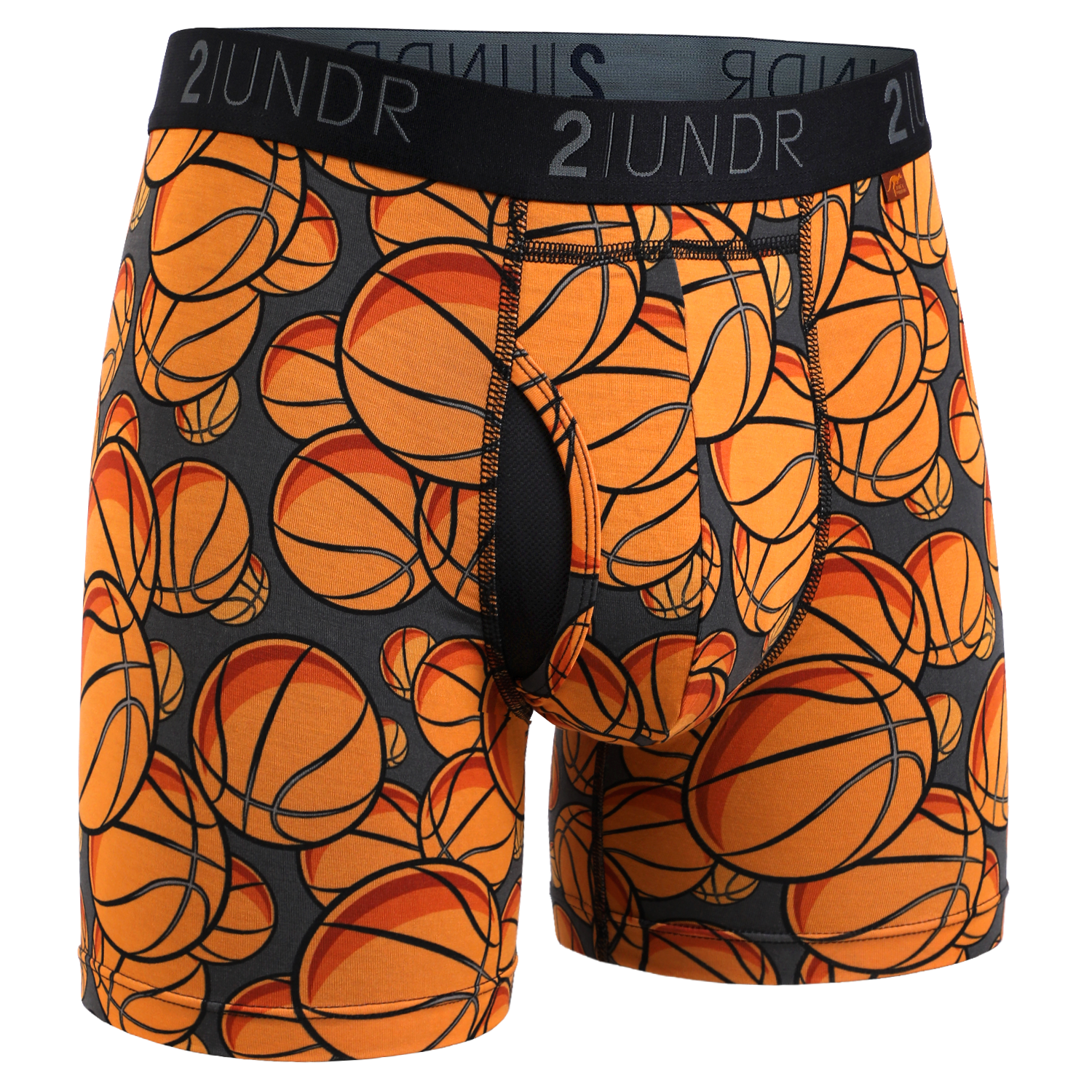 2UNDR Swing Shift Boxer Brief Hoops front
