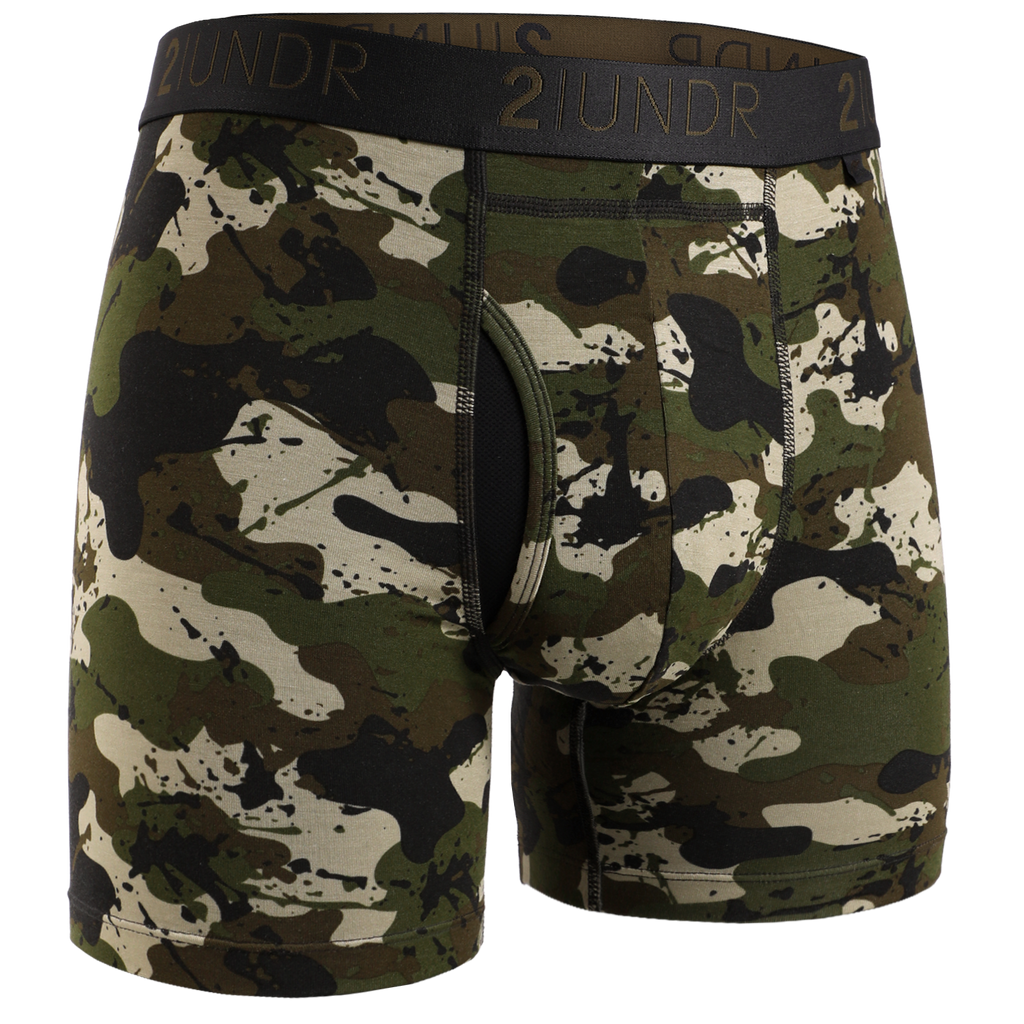 2UNDR Swing Shift Boxer Brief - Army