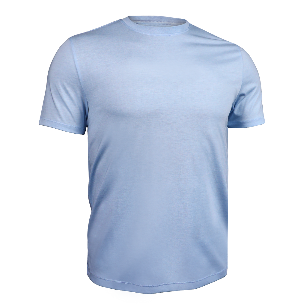 2UNDR All Day Crew Tee - Light Blue front