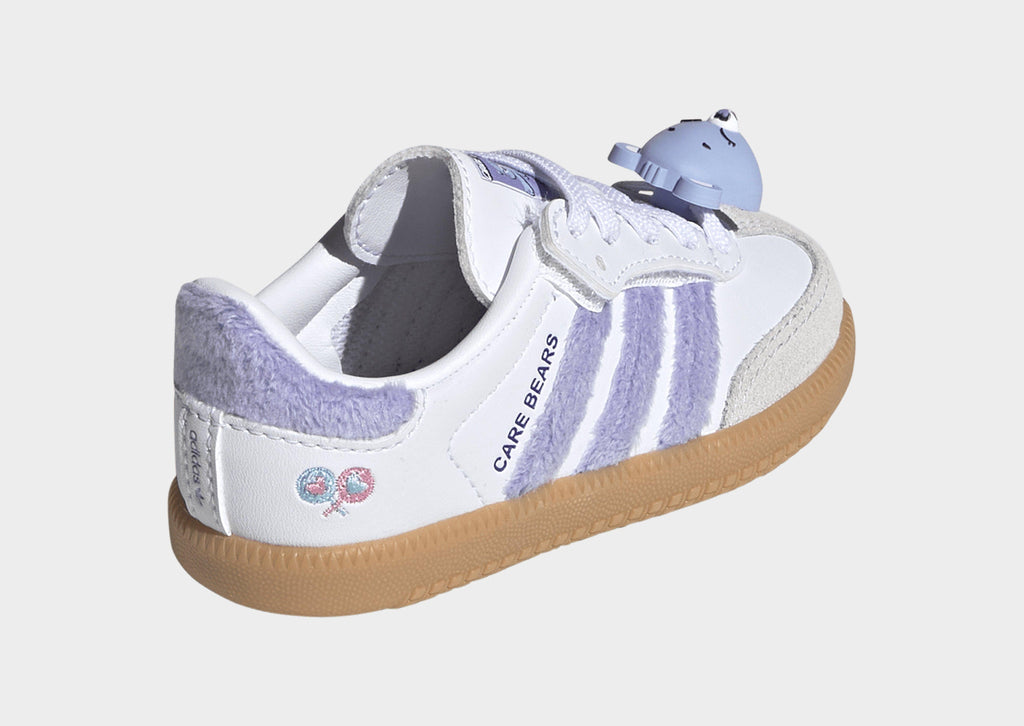 Adidas Care Bears Samba OG Comfort Closure Elastic Lace Shoes - Purple side view